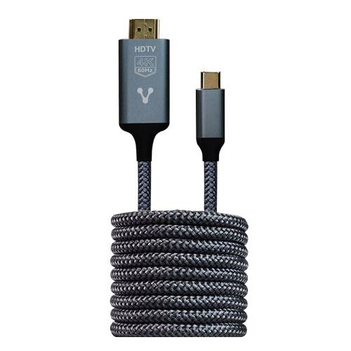 CABLE CONVERTIDOR VORAGO CAB-310 Tipo C A HDMI 4k 1.8m - CABLE CONVERTIDOR VORAGO CAB-310 Tipo C A HDMI 4k 1.8m -